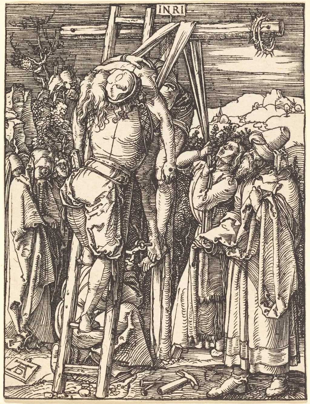 The Descent from the Cross, by Albrecht Dürer, ink, 1510