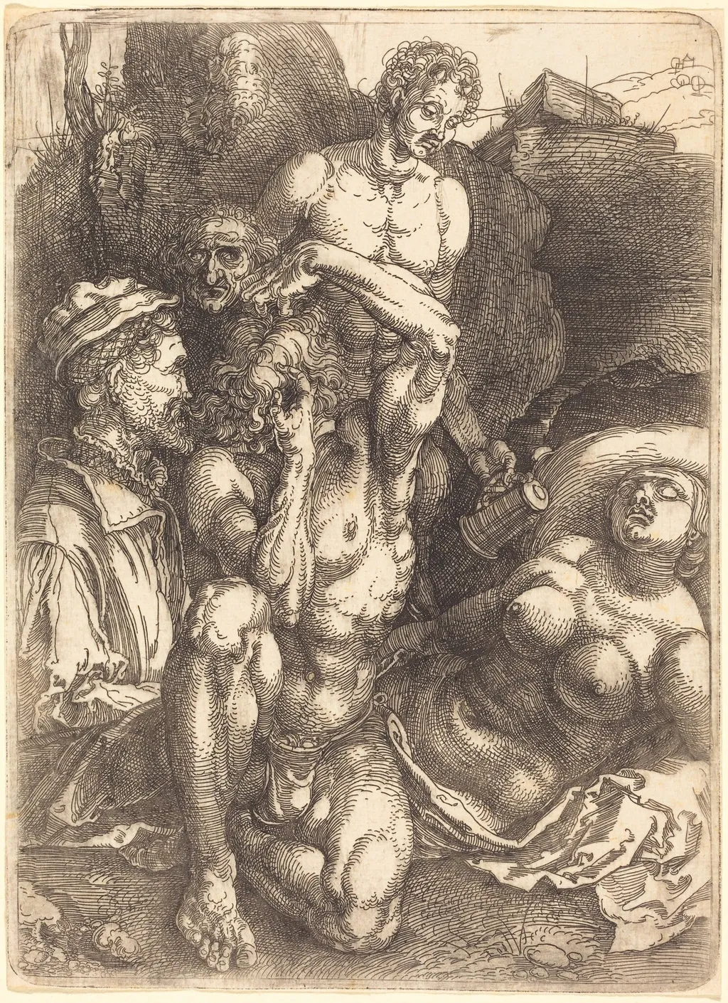 The Desperate Man, by Albrecht Dürer, ink, 1514