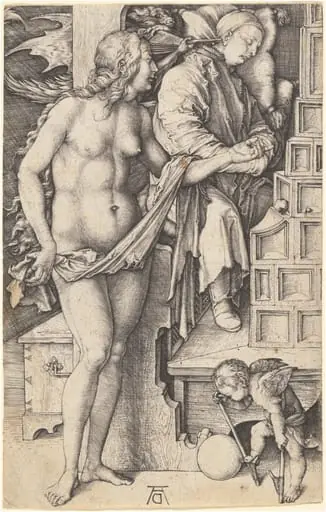 The Dream of the Doctor (Temptation of the Idler), by Albrecht Dürer
