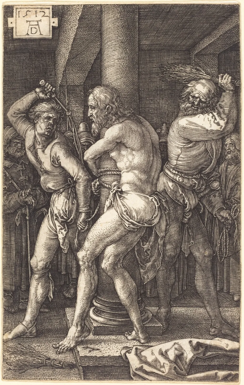 The Flagellation, by Albrecht Dürer, ink, 1512