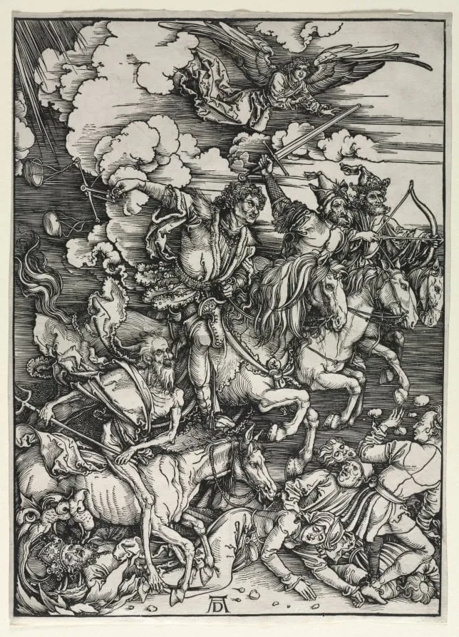 The Four Horsemen, from The Apocalypse, by Albrecht Dürer, 1498