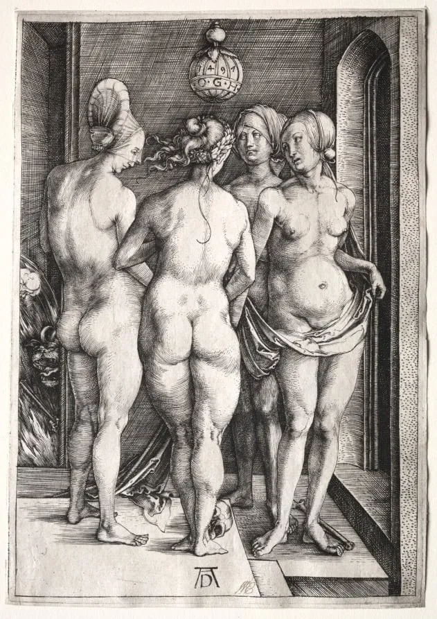 The Four Witches (Four Naked Women), by Albrecht Dürer, 1497