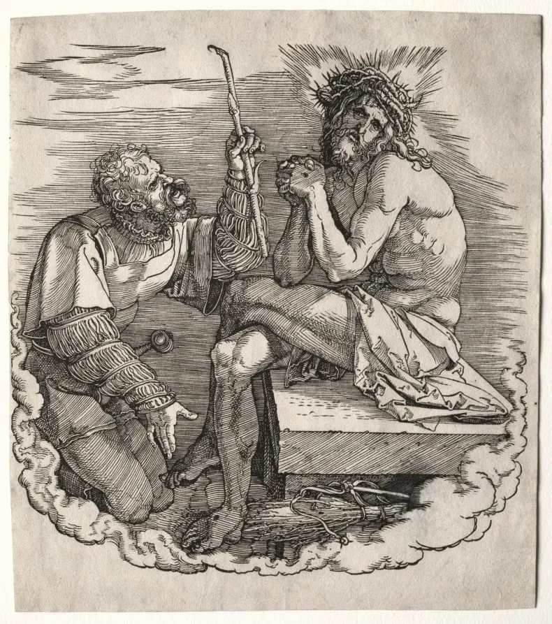 The Great Passion: Title Page - Christ, Man of Sorrows, by Albrecht Dürer, 1504