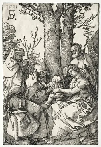 The Holy Family with Joachim and Anna, by Albrecht Dürer