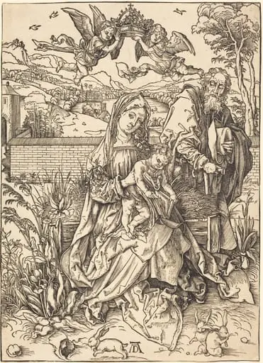 The Holy Family with the Three Hares, by Albrecht Dürer, 1498