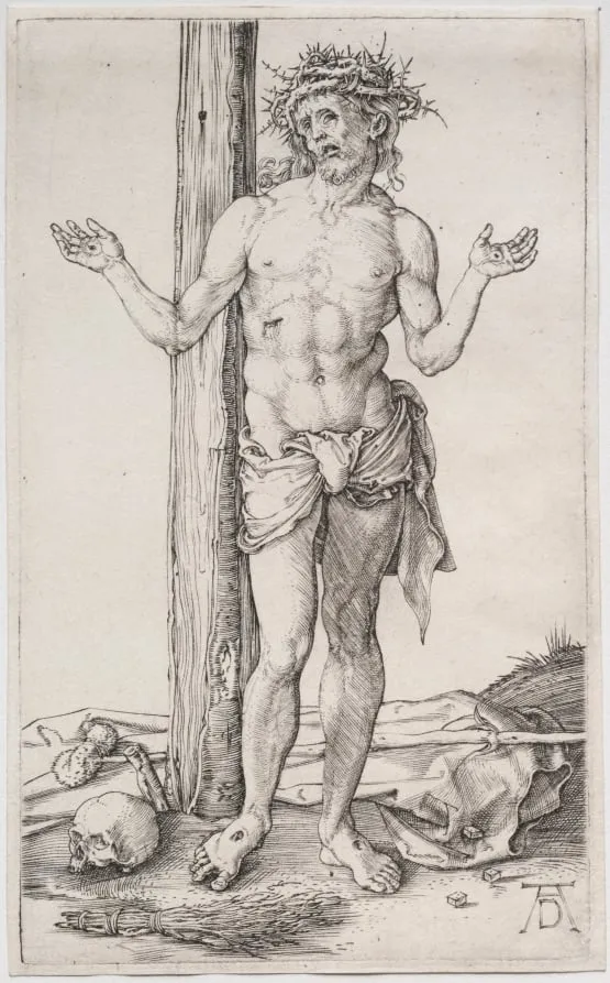 The Man of Sorrows Standing, with Hands Raised, by Albrecht Dürer, 1500