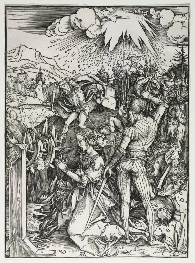 The Martyrdom of Saint Catherine of Alexandria, by Albrecht Dürer, 1497