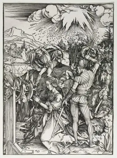 The Martyrdom of Saint Catherine of Alexandria, by Albrecht Dürer