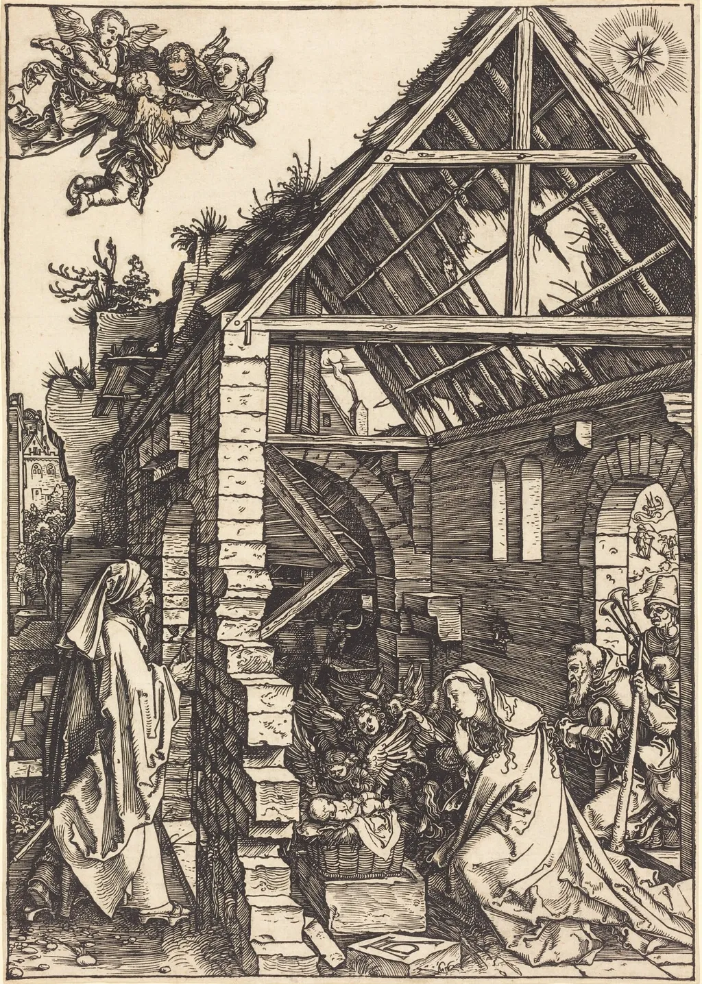 The Nativity, by Albrecht Dürer, ink, 1503