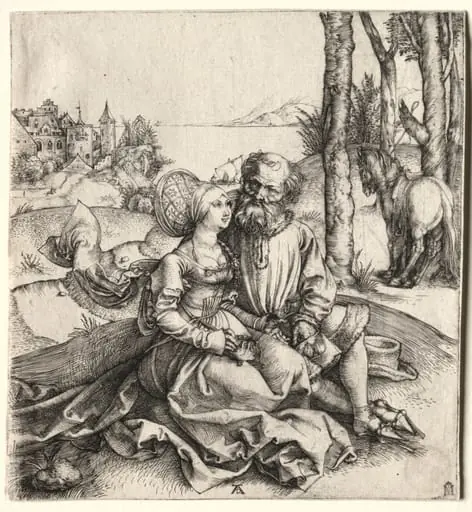 The Offer of Love (or the Ill-Assorted Couple), by Albrecht Dürer