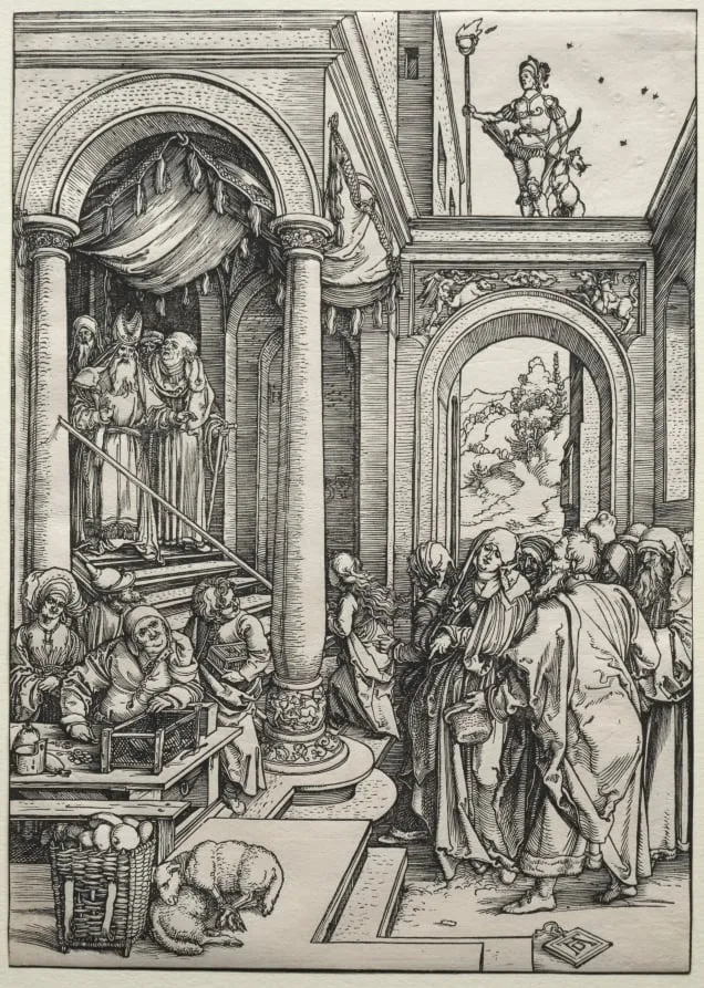 The Presentation of the Virgin in the Temple, by Albrecht Dürer, 1502