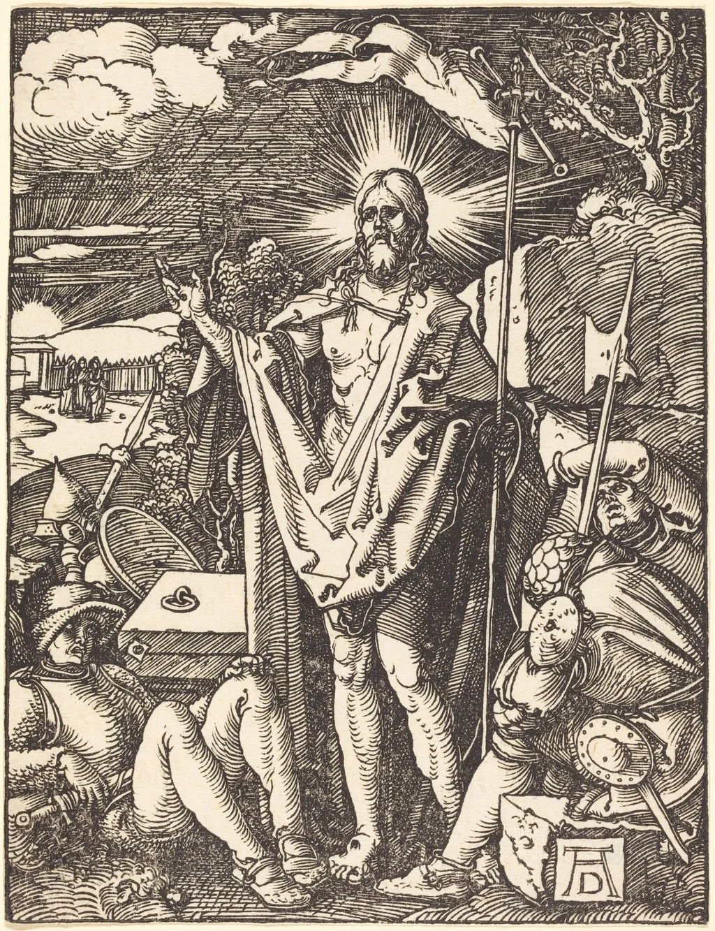 The Resurrection, by Albrecht Dürer, ink, 1510