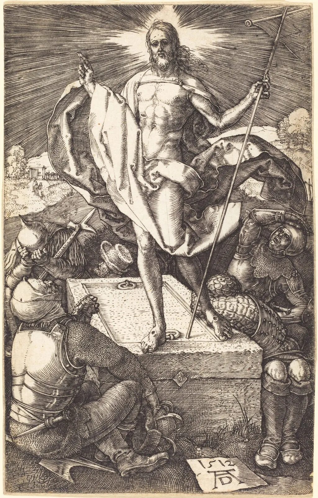 The Resurrection, by Albrecht Dürer, ink, 1512