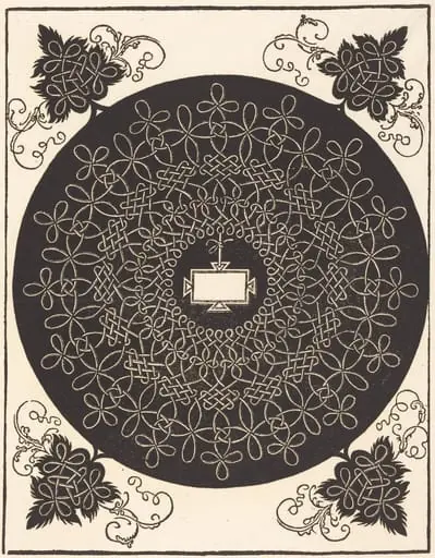 The Second Knot (with an oblong tablet), by Albrecht Dürer