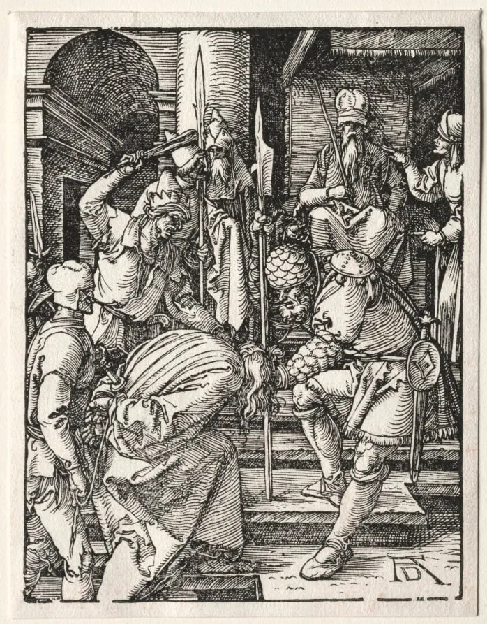 The Small Passion: Christ Before Annas, by Albrecht Dürer, 1510