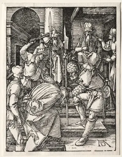 The Small Passion:  Christ Before Annas, by Albrecht Dürer
