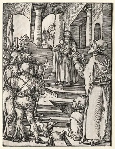 The Small Passion:  Christ Before Pilate, by Albrecht Dürer