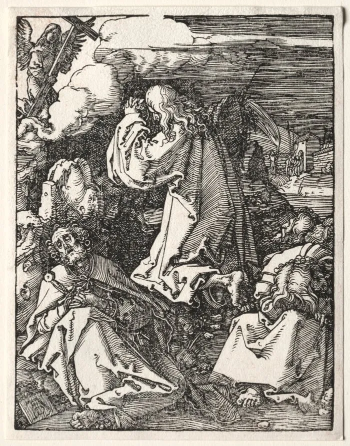 The Small Passion: Christ on the Mount of Olives, by Albrecht Dürer, 1510