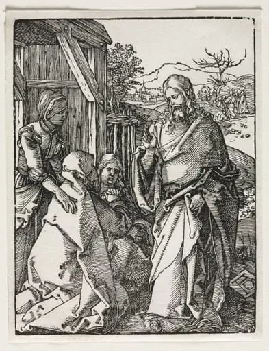 The Small Passion:  Christ Taking Leave of the Virgin, by Albrecht Dürer