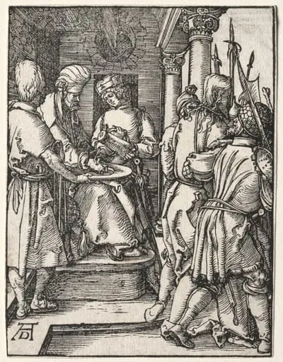 The Small Passion: Pilate Washing His Hands, by Albrecht Dürer