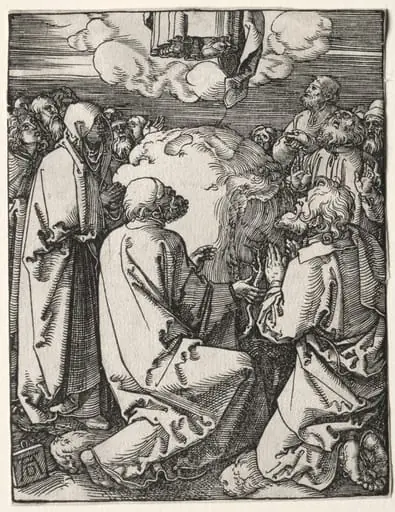 The Small Passion:  The Ascension, by Albrecht Dürer
