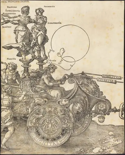 The Triumphal Chariot of Maximilian I (The Great Triumphal Car) [plate 2 of 8], by Albrecht Dürer