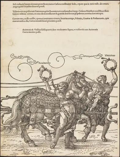The Triumphal Chariot of Maximilian I (The Great Triumphal Car) [plate 6 of 8], by Albrecht Dürer