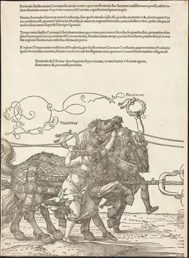 The Triumphal Chariot of Maximilian I (The Great Triumphal Car) [plate 5 of 8], by Albrecht Dürer