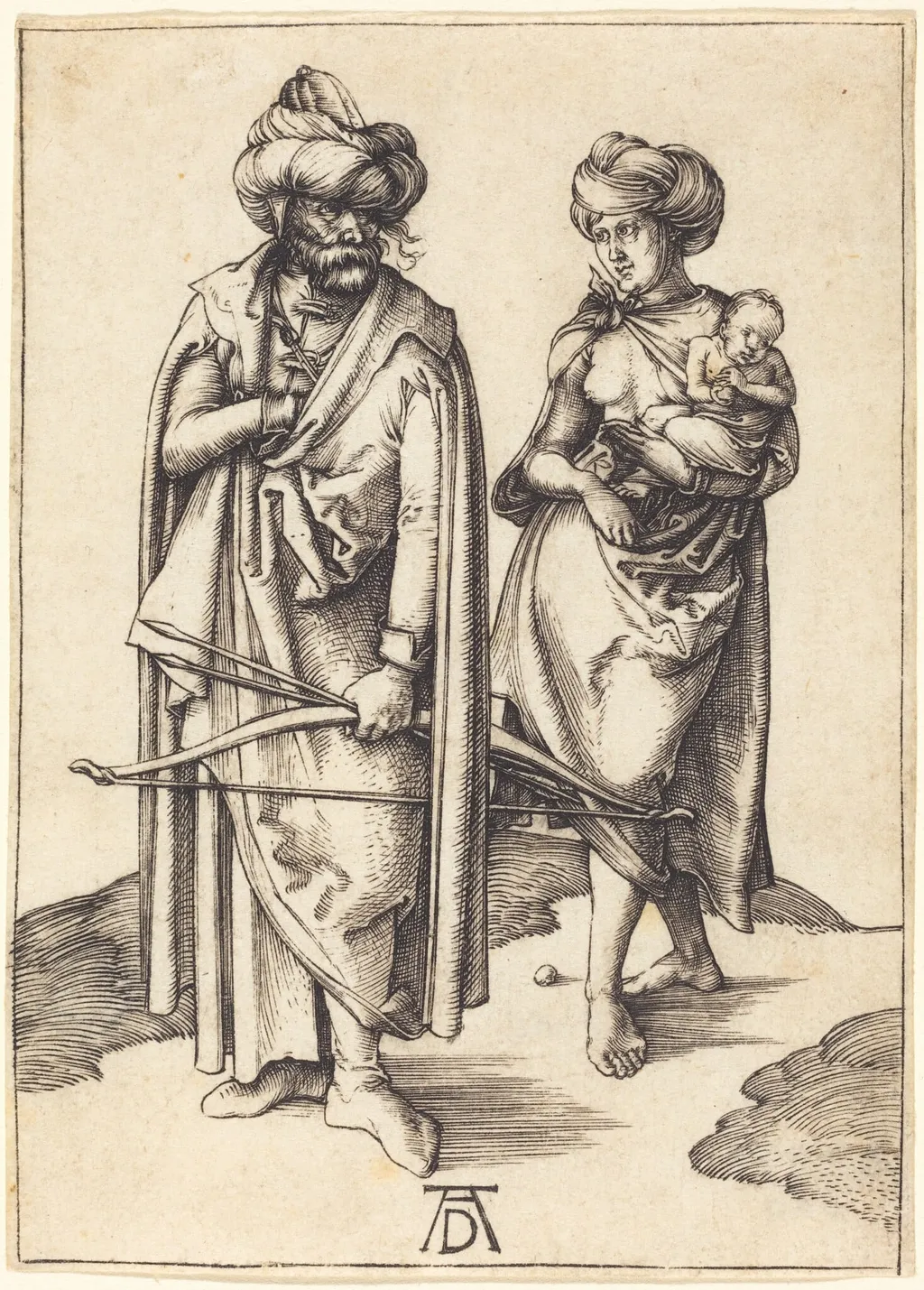 The Turkish Family, by Albrecht Dürer, ink, 1496