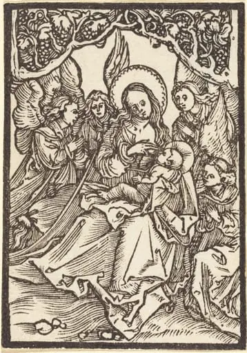 The Virgin Nursing the Christ Child with Four Angels, by Albrecht Dürer
