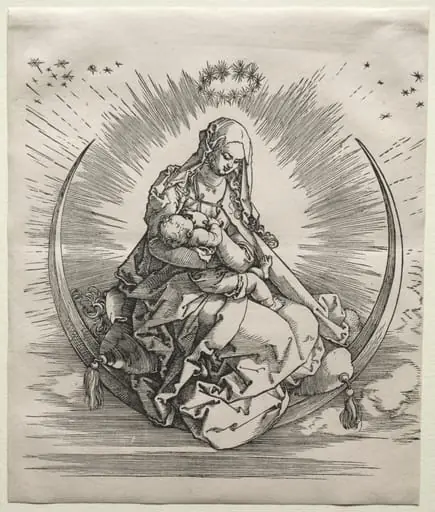 The Virgin on a Crescent, by Albrecht Dürer