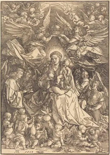 The Virgin Surrounded by Many Angels, by Albrecht Dürer