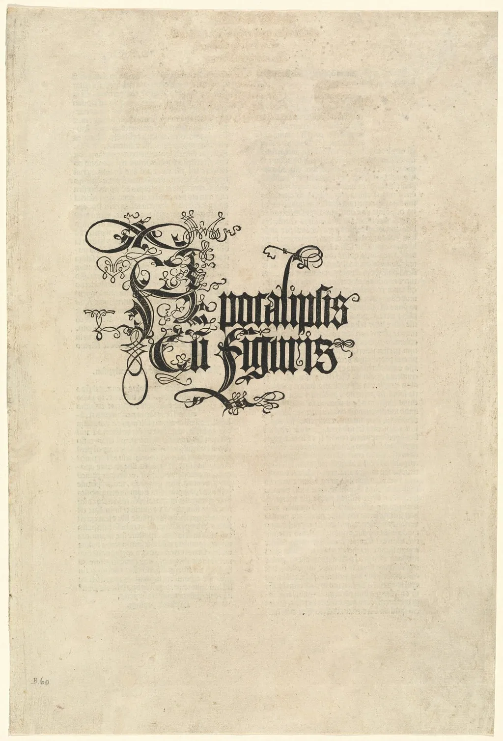 Title Page, by Albrecht Dürer, ink, 1498