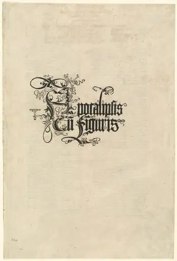Title Page, by Albrecht Dürer