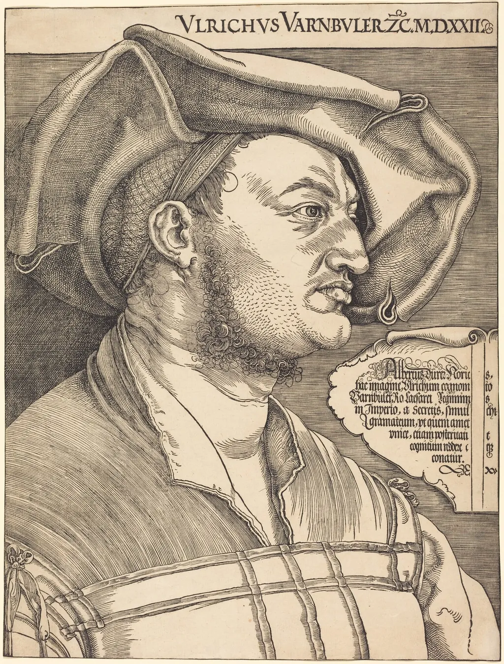 Ulrich Varnbüler, by Albrecht Dürer, ink, 1522