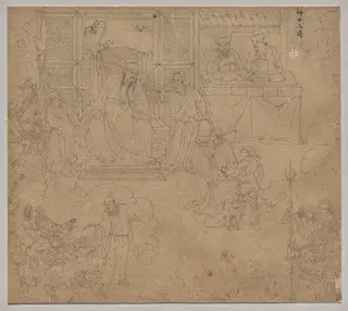 Album of Daoist and Buddhist Themes: Kings of Hells: Leaf 27
