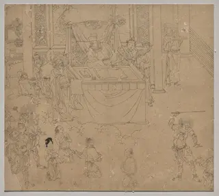 Album of Daoist and Buddhist Themes: Kings of Hells: Leaf 35