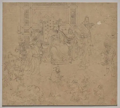 Album of Daoist and Buddhist Themes: Kings of Hells: Leaf 36