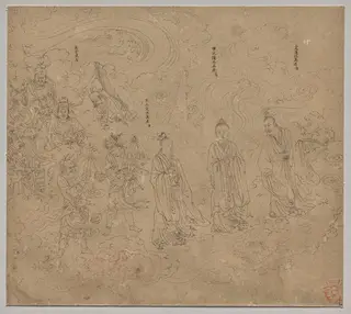 Album of Daoist and Buddhist Themes: Procession of Daoist Deities: Leaf 20