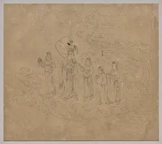 Album of Daoist and Buddhist Themes: Procession of Daoist Deities: Leaf 10