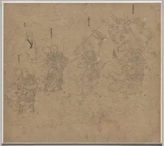 Album of Daoist and Buddhist Themes: Procession of Daoist Deities: Leaf 11