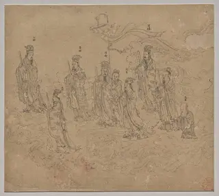 Album of Daoist and Buddhist Themes: Procession of Daoist Deities: Leaf 26