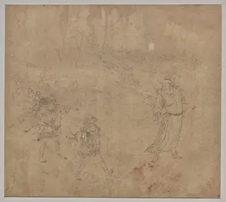 Album of Daoist and Buddhist Themes: Procession of Daoist Deities: Leaf 18