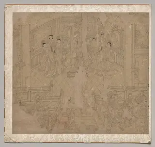 Album of Daoist and Buddhist Themes: Procession of Daoist Deities: Leaf 2