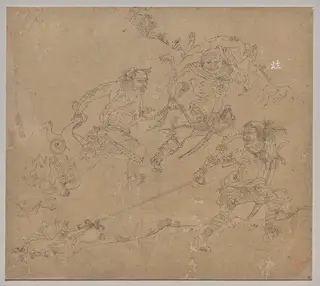 Album of Daoist and Buddhist Themes: Search the Mountain: Leaf 48