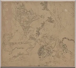Album of Daoist and Buddhist Themes: Search the Mountain: Leaf 43
