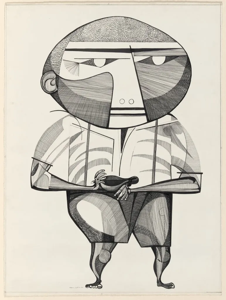 Untitled, by Aldemir Martins, ink, 1956