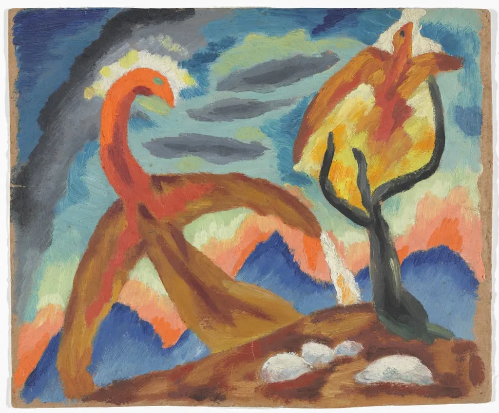 Untitled, by Alejandro Xul Solar, oil, 1914