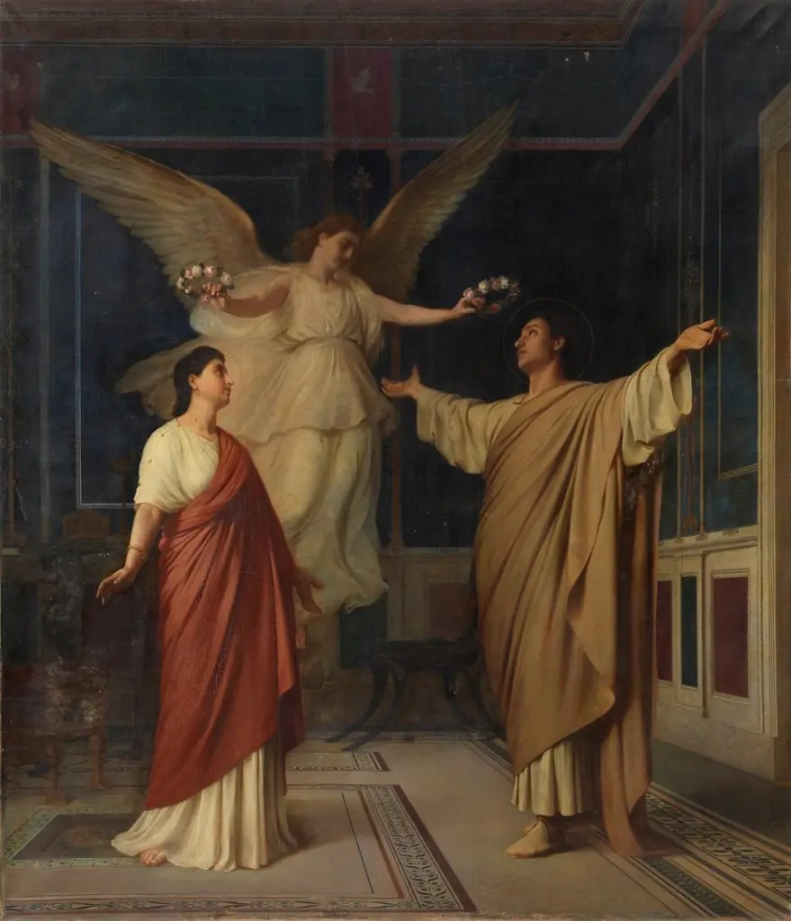Santa Cecilia y San Valeriano, by Alejo Vera