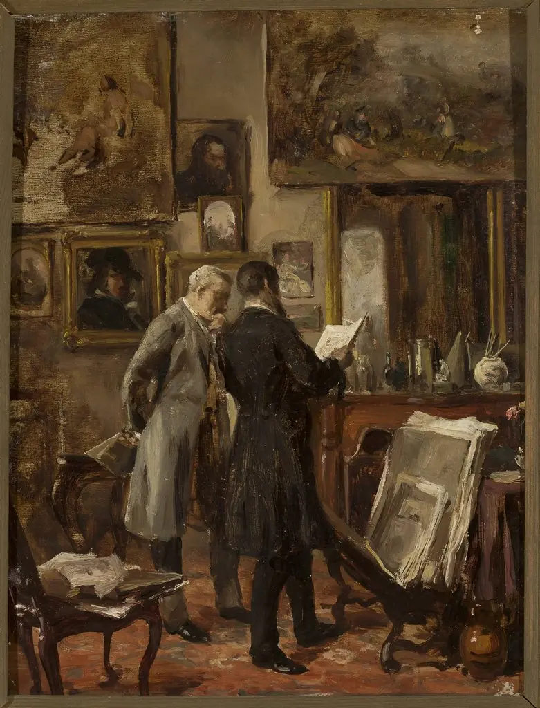 In the painter's studio, by Aleksander Gierymski